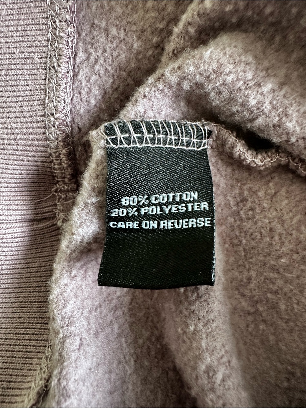 The Black Dog Mauve Crewneck Sweatshirt with Black Dog Graphic - Picture 3 of 3